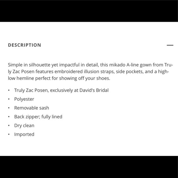 Truly Zac Posen High Low A-Line Gown - Picture 5 of 6